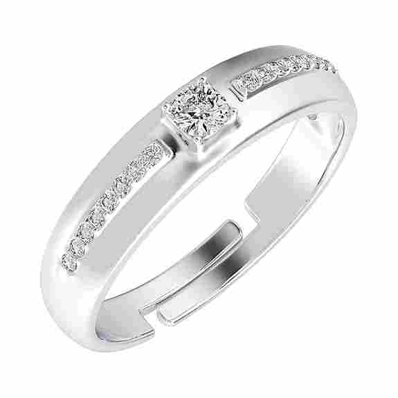 Clara Pure Real 925 Sterling Silver Adjustable Ring Band | Multiple Design Options | Gift for Women and Girls