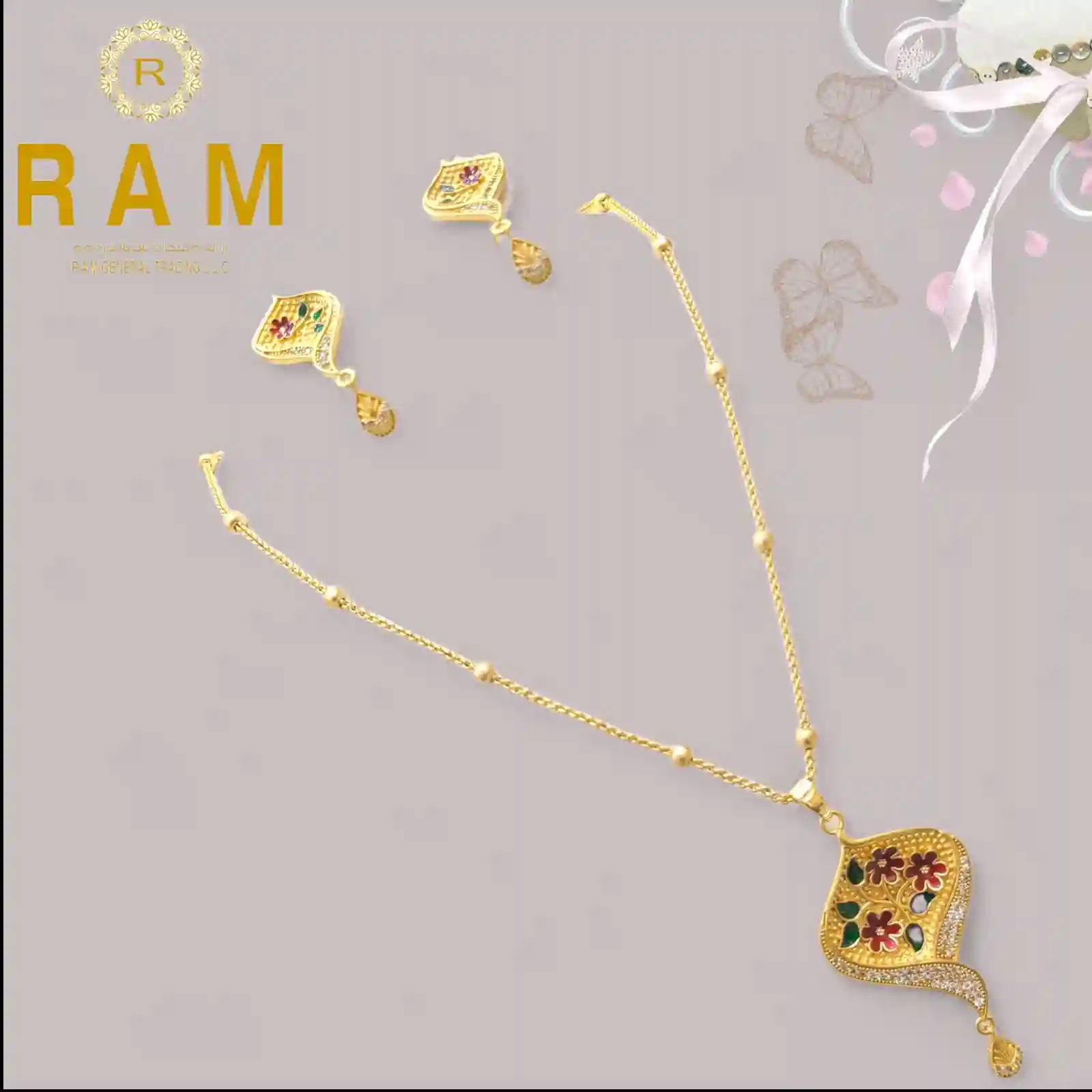 GOLD PLATTED KITTY SET