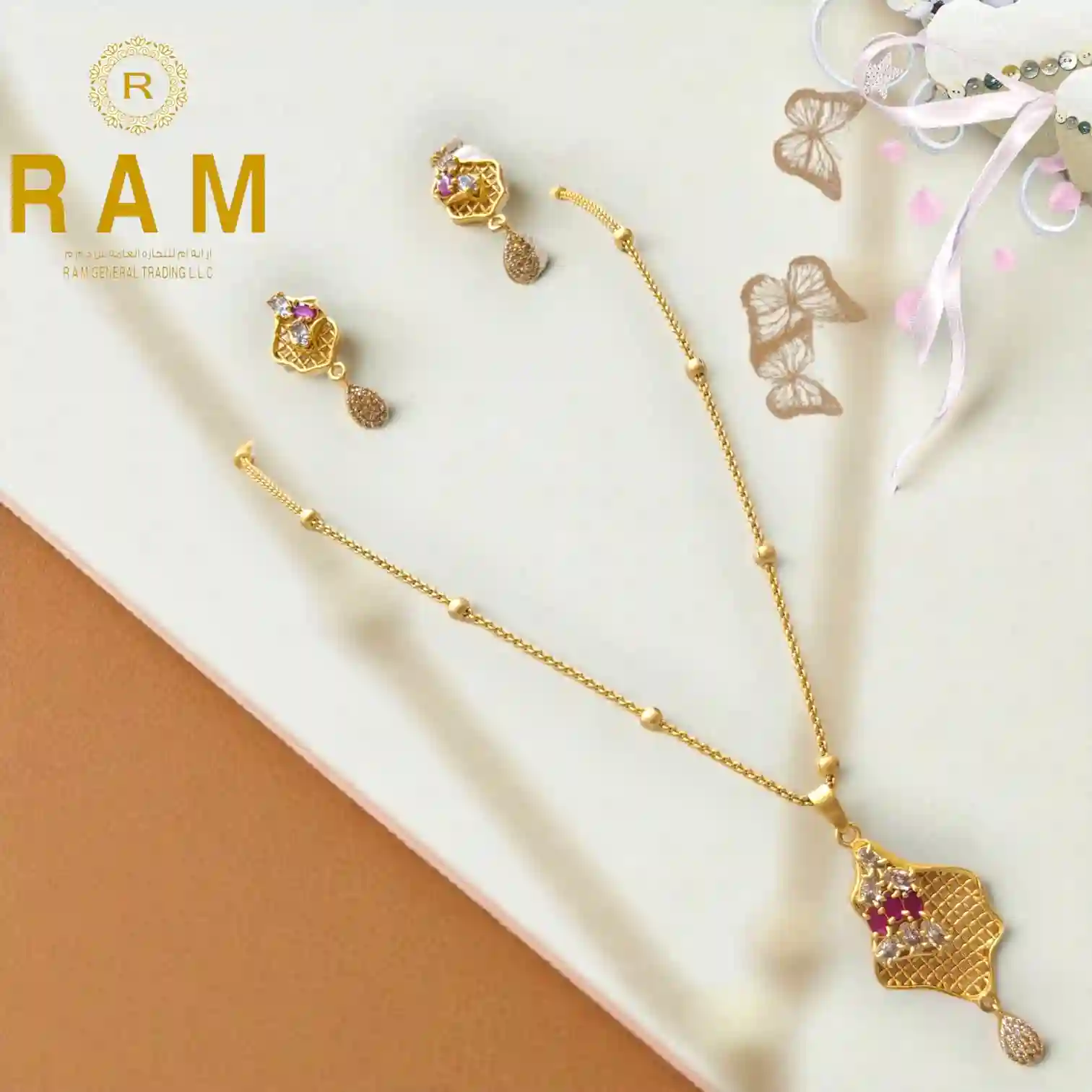 GOLD PLATTED KITTY SET