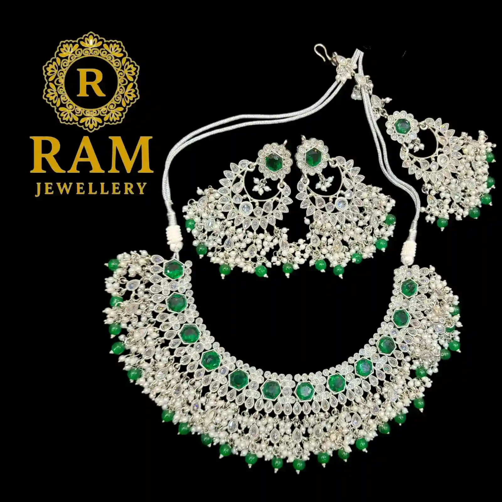 POLKI NECKLESS WITH EARINGS