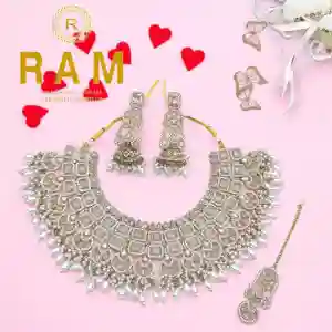 POLKI NECKLESS WITH EARINGS