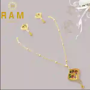 GOLD PLATTED KITTY SET