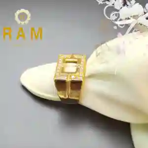 MENS GOLD PLATED RING