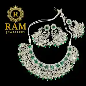 POLKI NECKLESS WITH EARINGS