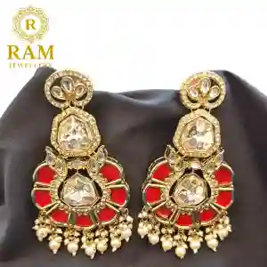 UNCUT KUNDAN EARING
